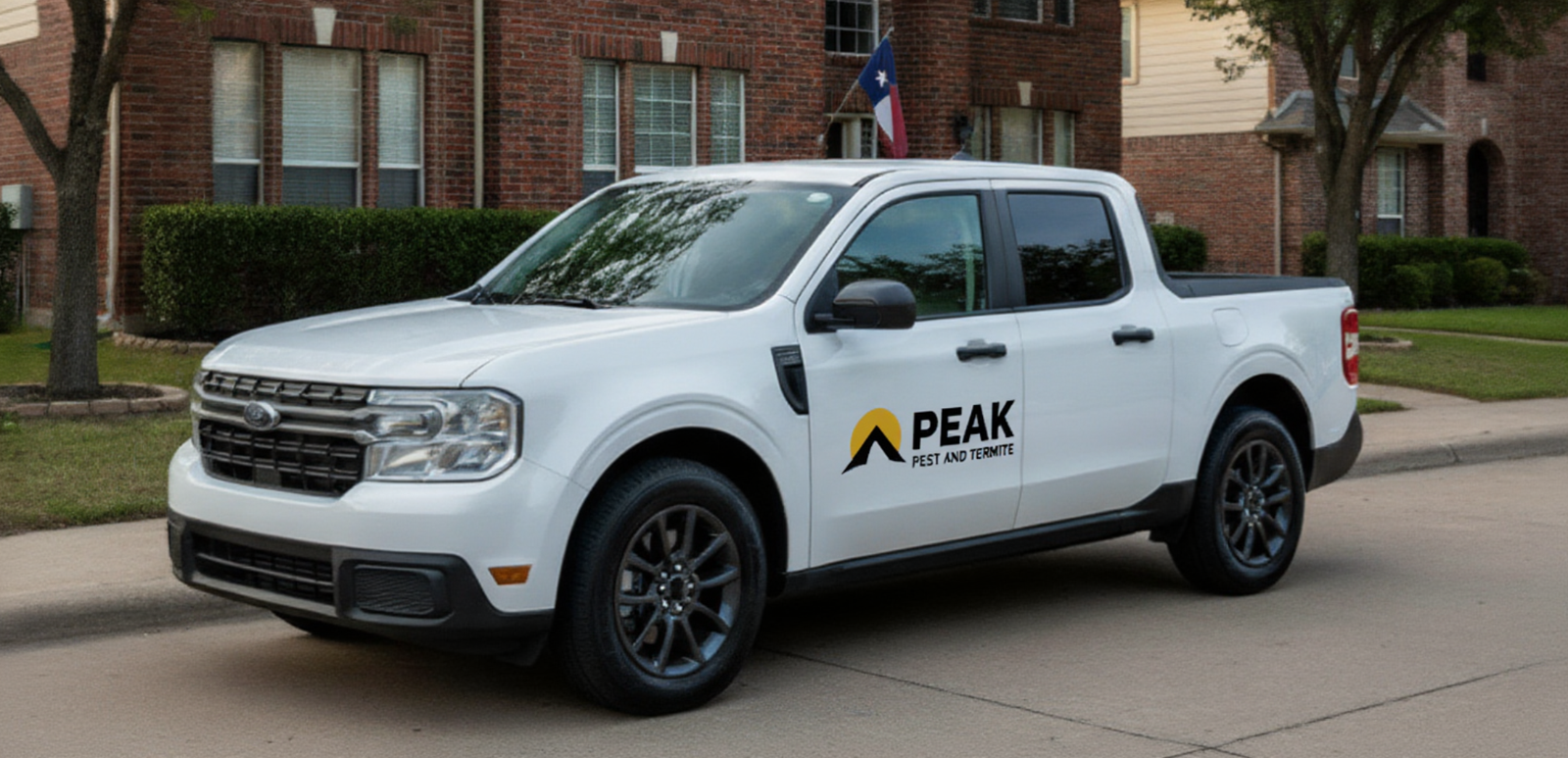 Peak Pest & Termite service truck in McKinney, Texas